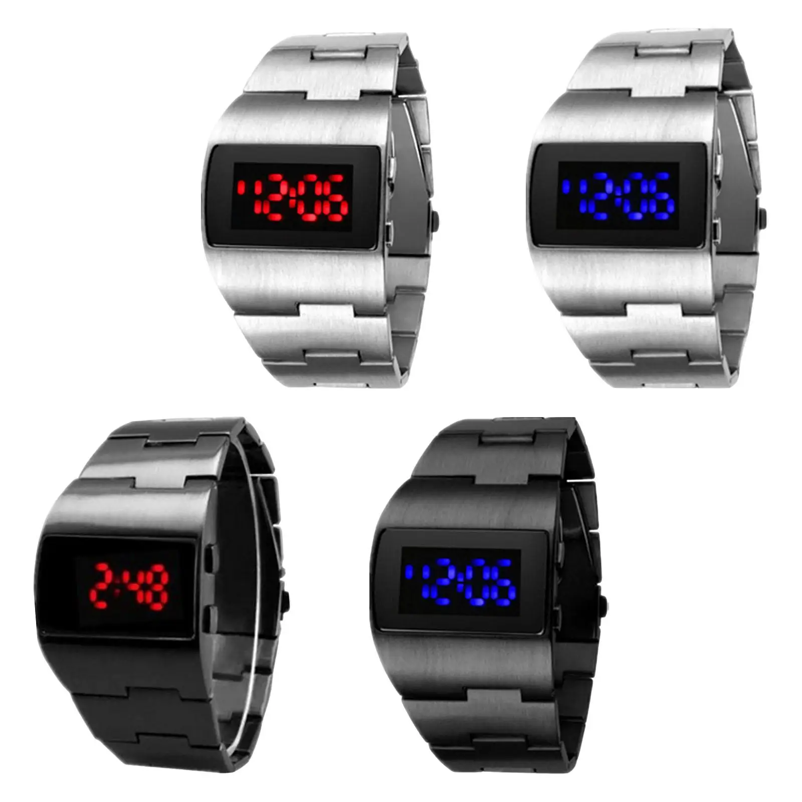 

Цифровые спортивные часы из сплава с электронной датой, простая новинка, светодиодный экран