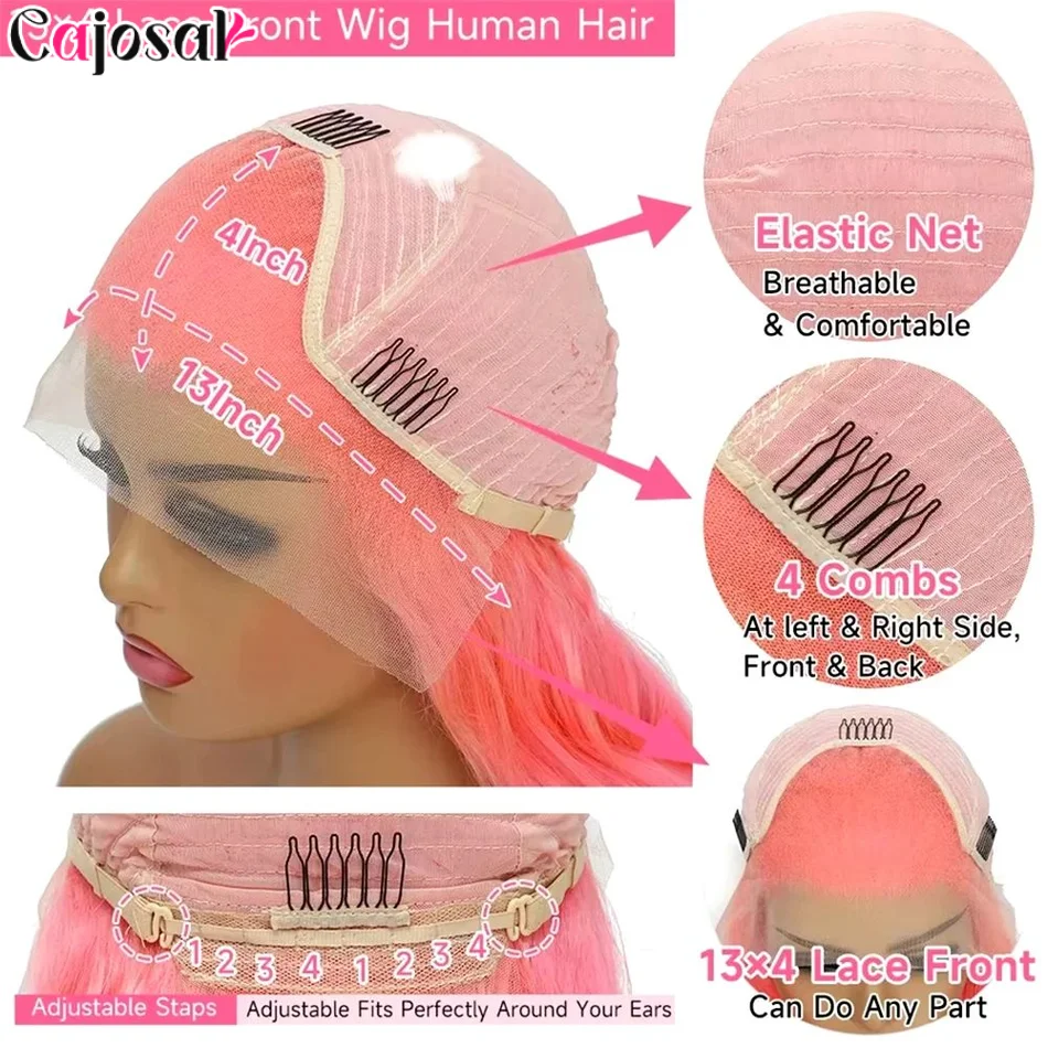 الوردي 250% الجسم موجة 30 32 بوصة 13x4 13x6 HD الدانتيل الباروكة الأمامية الغراء الدانتيل شعر مستعار أمامي للنساء قبل قطعها شفافة Colorebrazil #3