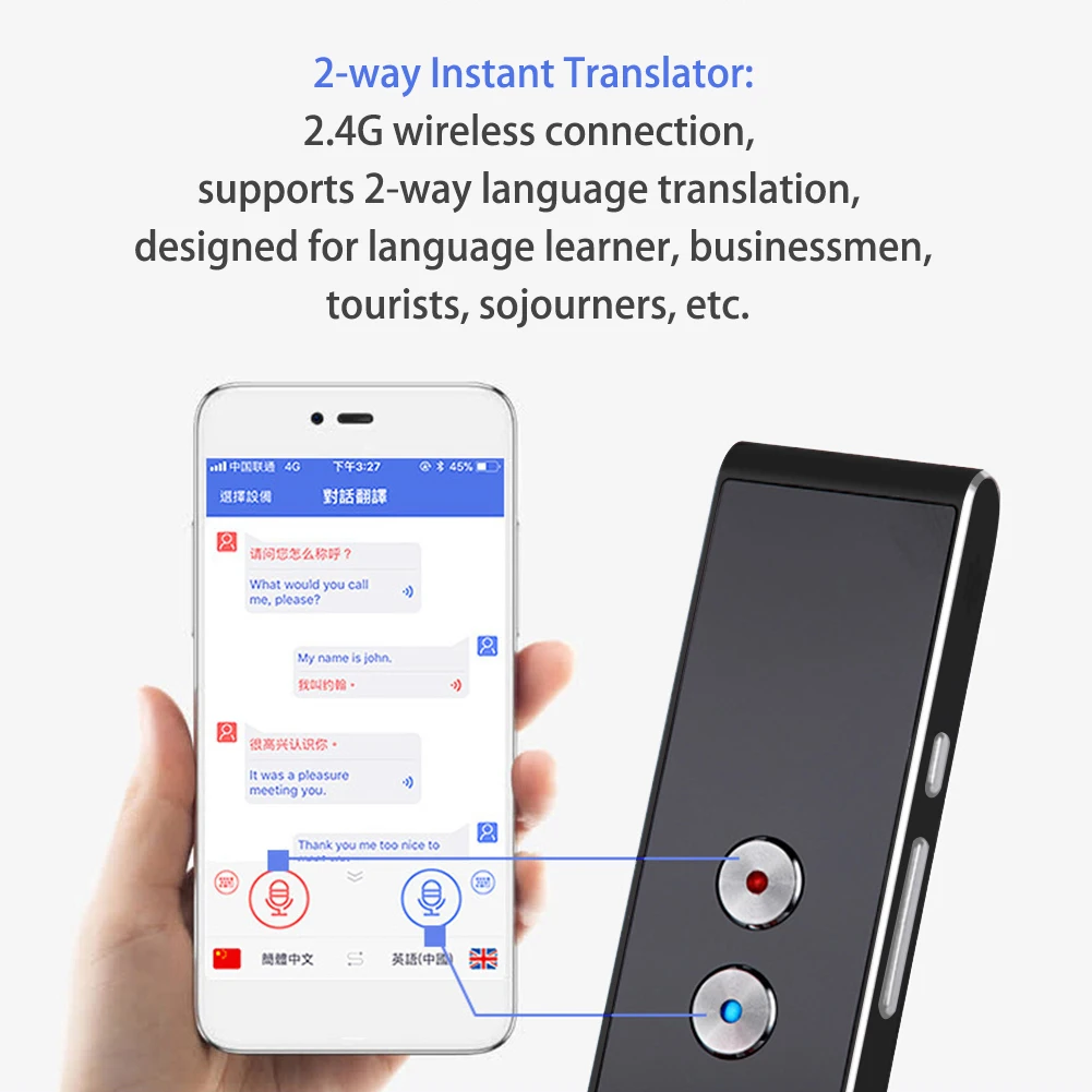 Portable Smart Real Time Translator Multi Language Voice Translator Translation Stick Learning Translation Machine