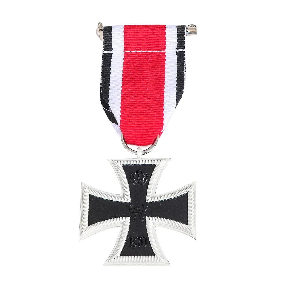 Unique Men Brooch Jewelry Copy Germany 1813 Iron Cross 2nd Class 1813 Iron Cross EK2 Prussia Military Medal with Ribbon Souvenir view 3