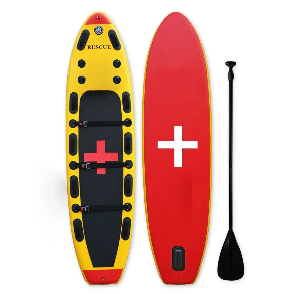 Factory custom new Style Rescue Board Surf Rescue Board Lifeguard Inflatable SUP Stand Up Paddleboard