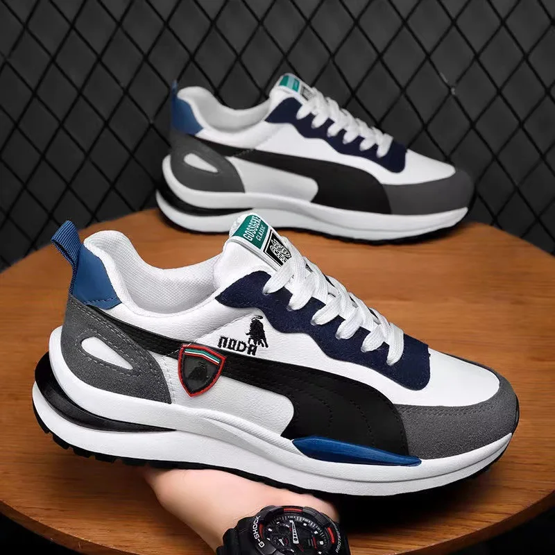 Wysokiej jakości męskie trampki sznurowane męskie buty do biegania na świeżym powietrzu wygodne męskie buty antypoślizgowe buty na co dzień odporne na zużycie Zapatos