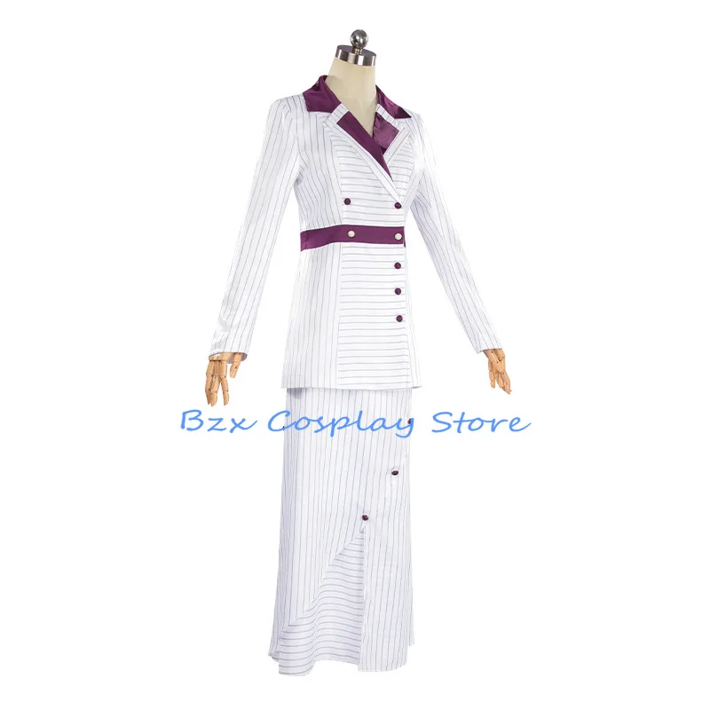 Rose Cosplay Anime Titanices DeWitt Bukater Cosplay Costume Coat Dress White Uniform Set Halloween Party Outfit for Women