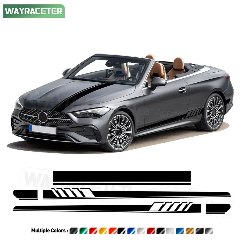 Edition 1 Door Side Stripes Hood Bonnet Line Sticker For Mercedes Benz CLE Class A236 Coupe C236 2024 AMG Accessories