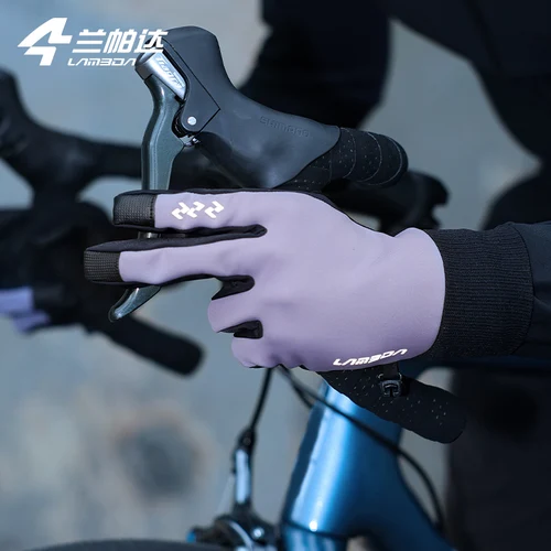 LAMEDA Guantes de invierno para ciclismo al aire libre, guantes cálidos para deportes de ciclismo de carretera para hombres y mujeres, guantes antideslizantes para ciclismo con pantalla táctil