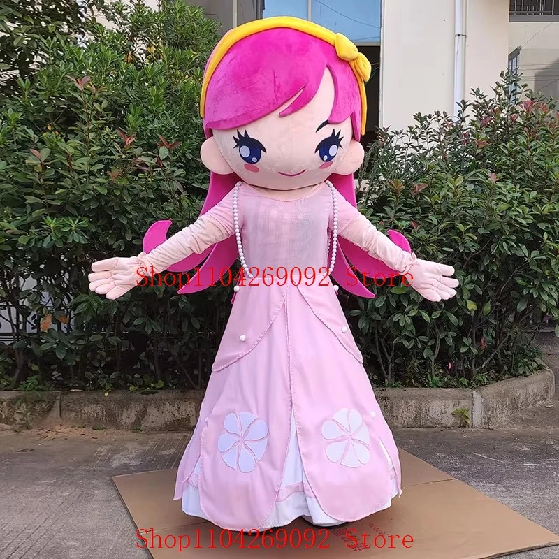 

Cute Princess Mascot Costumes For Birthday Party Cartoon Lovely Girls Cosplay Costumes Character Maskote Anime Carnival Suite