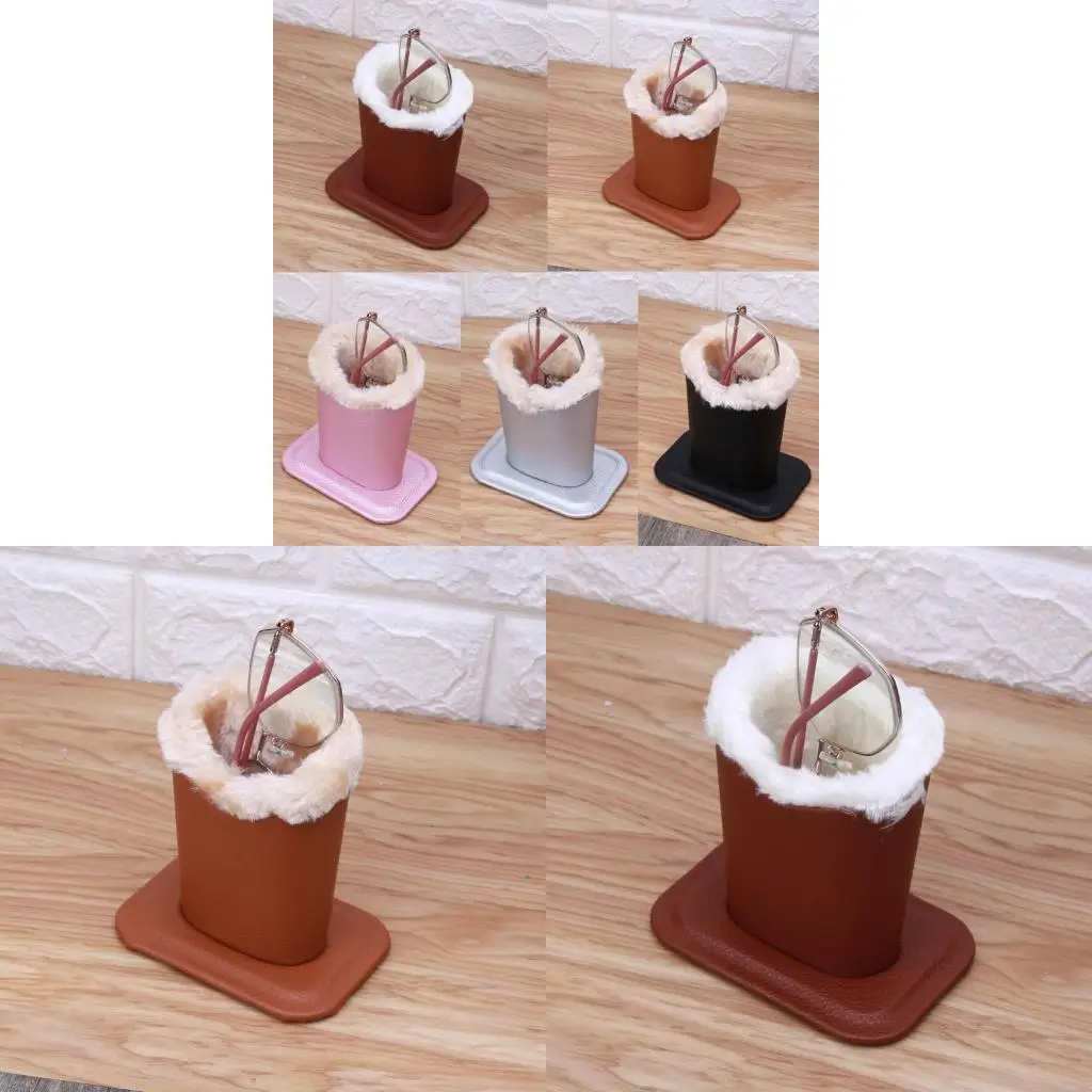 

Premium Leather Glasses Stand for Case for Women Table Decor Securely Nightstan