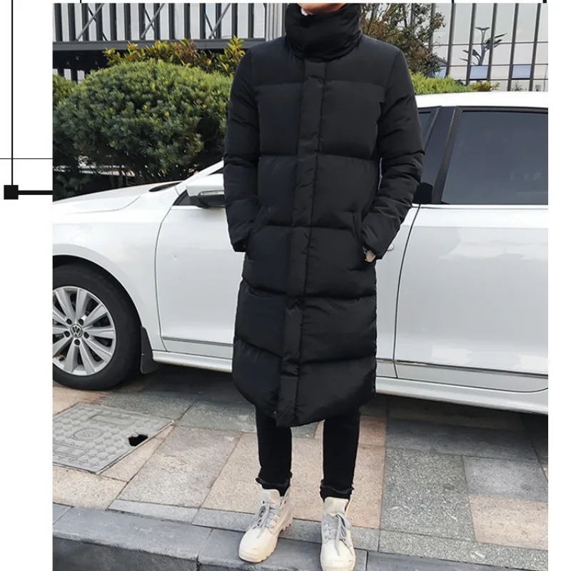 High Quality Brand Warmer Mid-length Parkas Men Winter Clothing Cotton Coat Windproof Puffer Jacket Zippers Thick Windbreaker