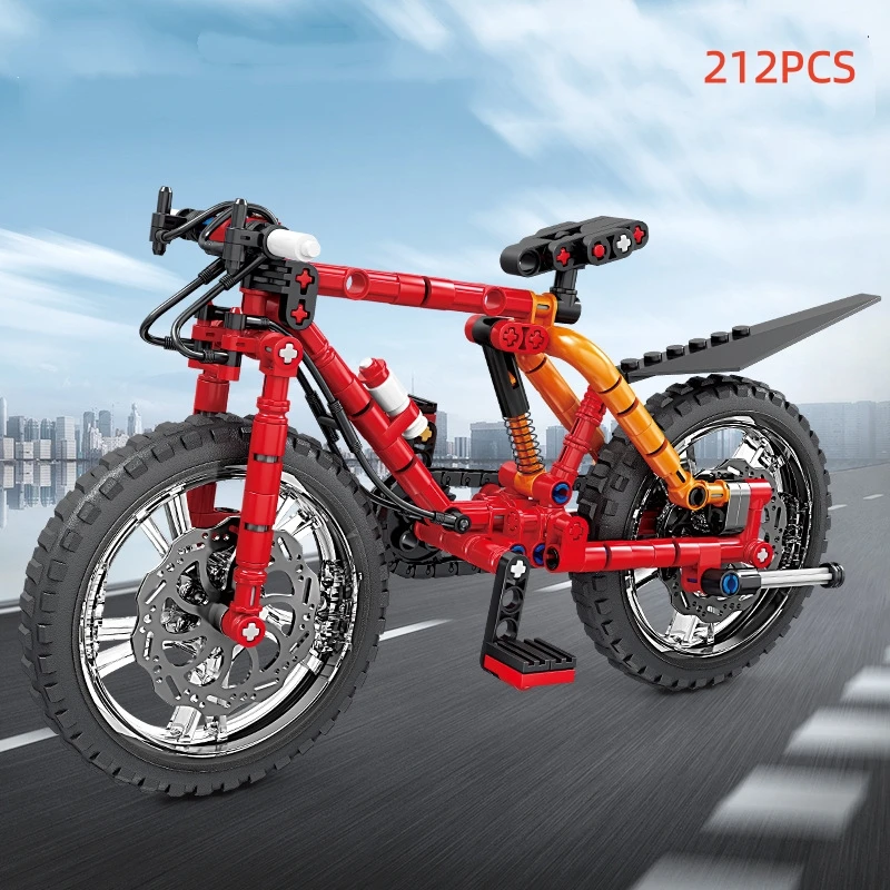 

Новые строительные блоки для горного велосипеда, модель велосипеда, украшение, образовательный собранный подарок на день рождения, игрушки для мальчиков и детей