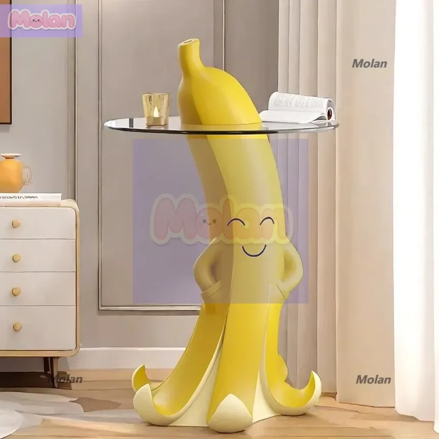 

Creative large banana floor ornament, air humidifier next to the TV cabinet in the living room, decoration, housewarming gifts