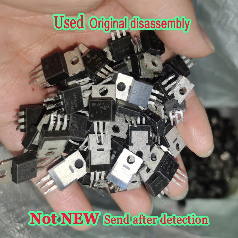 Used 5pcs IRFZ48N IRFZ46N IRFZ40N IRFZ34N IRFZ24N L7805CV L7809CV L7812CV IRF3205 RU7088R RU6888R STP75NF75 Original disassembly