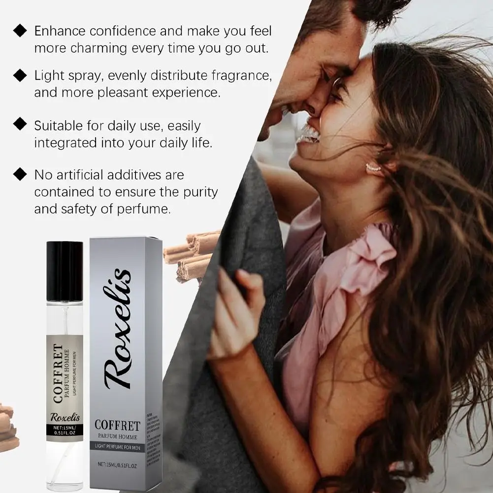 15ml โคโลญจ์ปาร์ตี้น้ําหอมสําหรับชายหญิงสเปรย์ Flirt ดึงดูดสาวน้ําหอมสําหรับชายน้ํามันหล่อลื่นคู่น้ําหอม Liquid