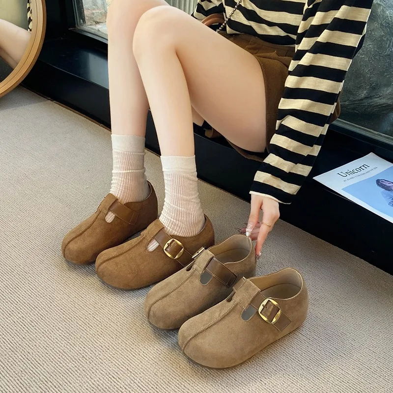 Zapatos de zuecos informales sin cordones con tacón grueso para uso en interiores y exteriores para mujer, medias zapatillas con forro de poliuretano superior de goma
