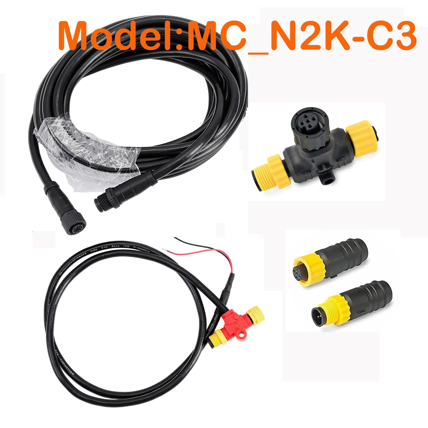 Matsutec NMEA 2000 Starter Kit, N2K Network Backbone Cables Drop Dual Tees Kits Terminators Marine for Lowrance Simrad Garmin image 3