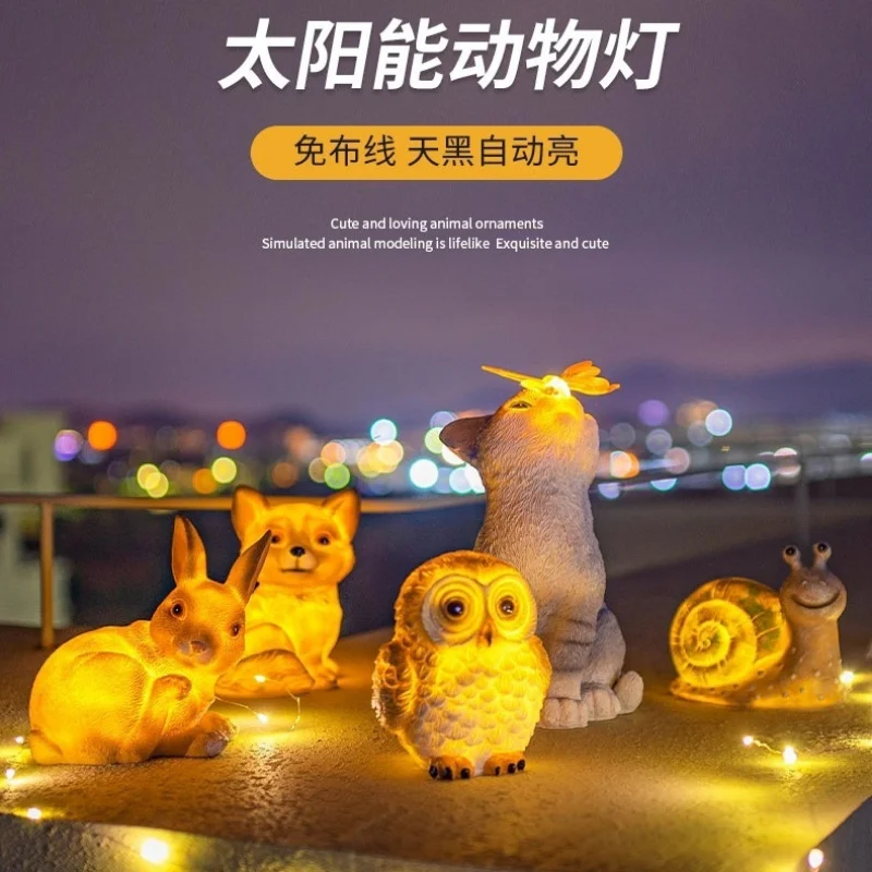 

Solar Garden Lamp Simulation Animal Outdoor Balcony Parrot Glowing Night Lights Villa Rural Lawn Waterproof Lamp