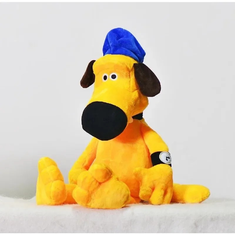 50cm dos desenhos animados pastor amarelo brinquedo de pelúcia macio preenchimento animal brinquedo de pelúcia bonito filhote de cachorro travesseiro boneca decoração aniversário presente de natal