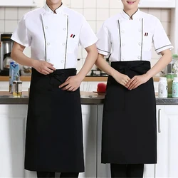 price Kitchen Cooking Apron Striped Plaid Half-Length Short Waist Apron with Pocket Catering Chef Waiter Bar apron