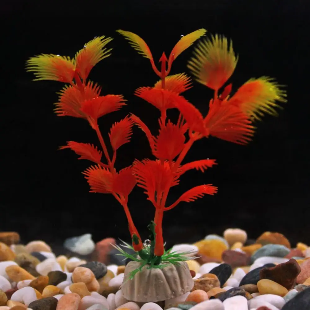 Artificial Aquarium Decor Plants Water Weeds Ornament Plastic Aquatic Plant Fish Tank Decorate Accessories Aquarium Accesories