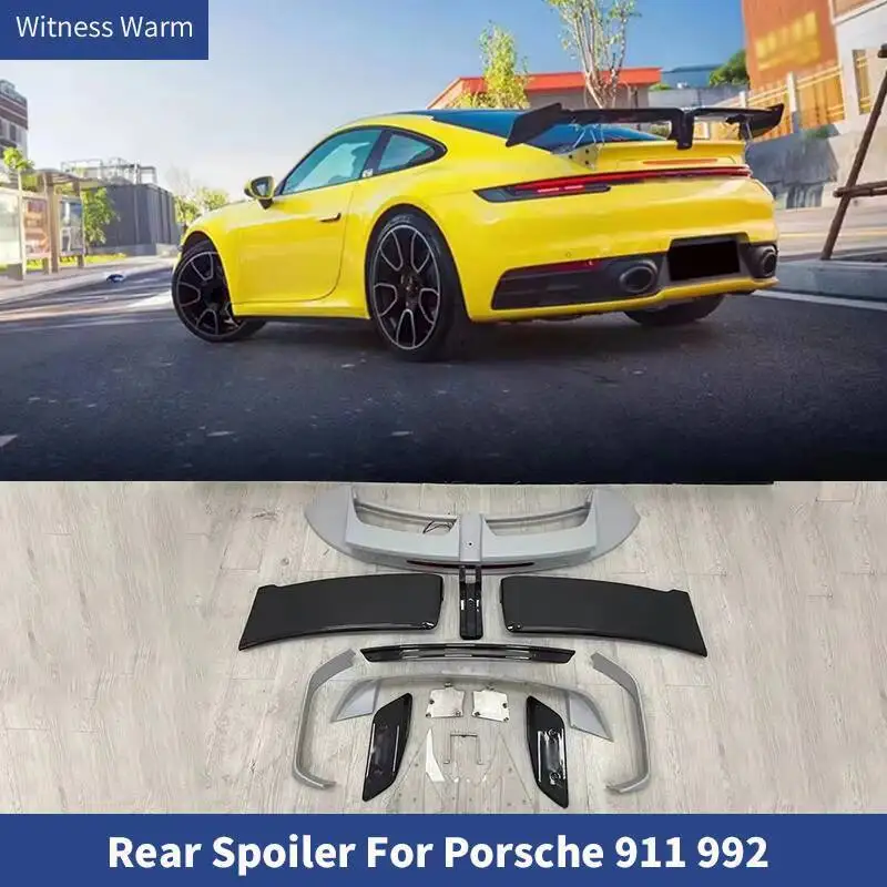 

911 T Style Big Tail из настоящего углеродного волокна FRP, задний спойлер на багажник, задний спойлер для Porsche 911 992 Carrera Car 2019-2020, модификация