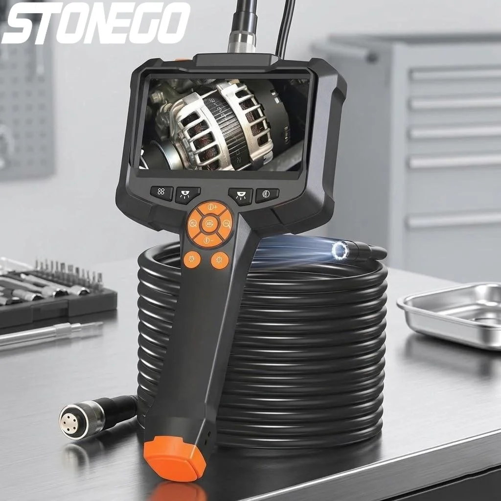 

Эндоскопическая камера HD 1080P с 4,3-дюймовым IPS-дисплеем, кабелем 1м/5м/10м, аккумулятором 2000 мАч, водонепроницаемая, для использования в автомобиле, дома и для осмотра трубопроводов