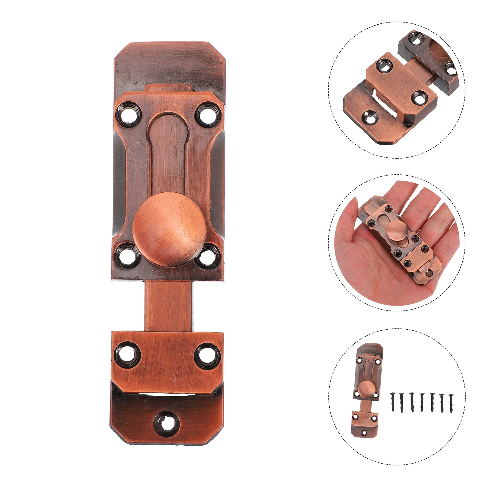 

Zinc Alloy Heavy Duty Door Latch for French Barn Patio Doors Versatile Use Easy Installation Secure Fit Vintage Charm