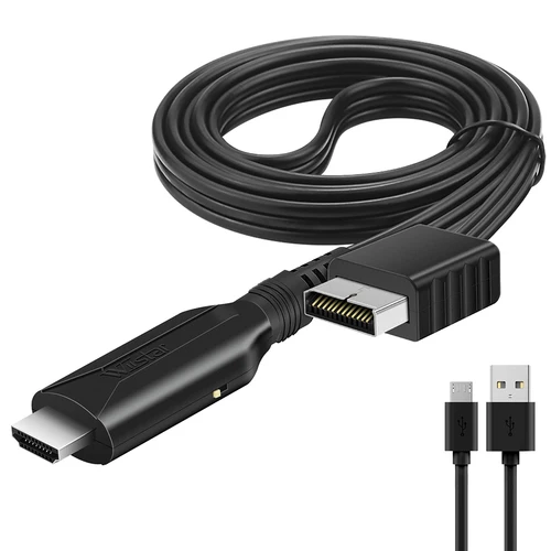 Imagen 1 del producto Adaptador convertidor compatible con Playstation PS2 a HDMI, Cable de enlace HD para PS2, compatible con salida 1080P 720P