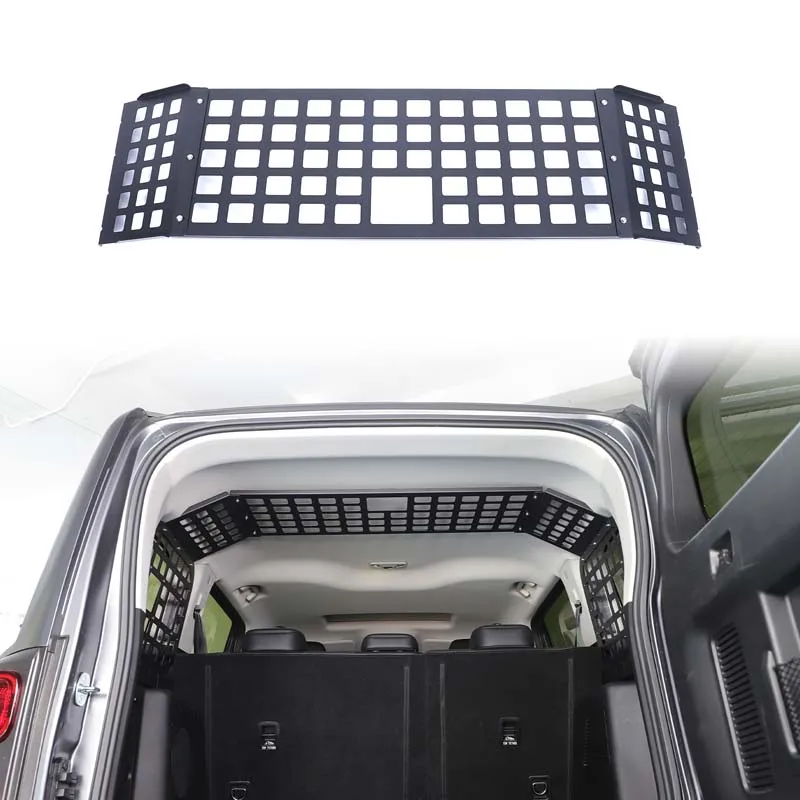 سبائك الألومنيوم الأسود ل Haval H9 2024 + رف سقف صندوق السيارة تخزين الرف ملحقات التعديل الداخلي للسيارة #2