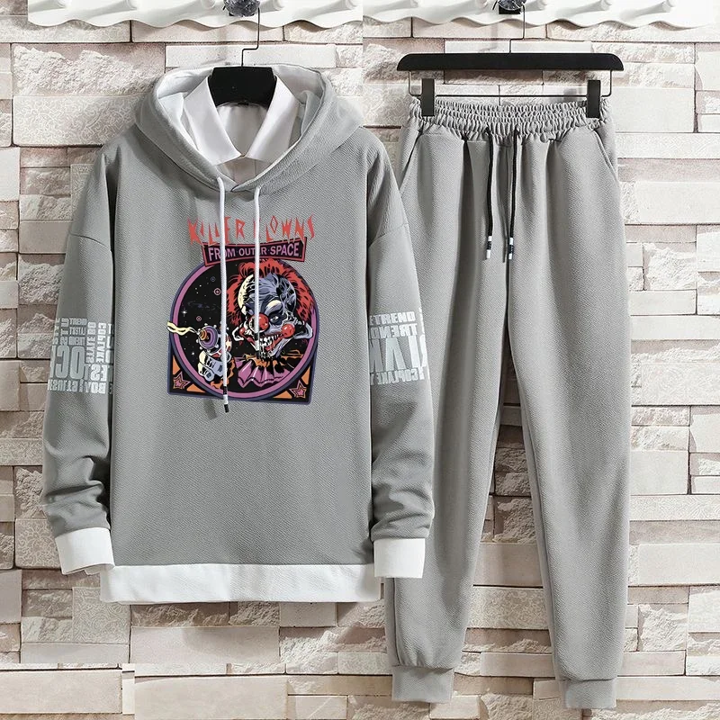 Hoodies Set Pants Pullover Clothing for Men Hoodie Casual Suits Autumn and Winter Hat Hood Sweater Hoodie Men Top Tracksuit Men