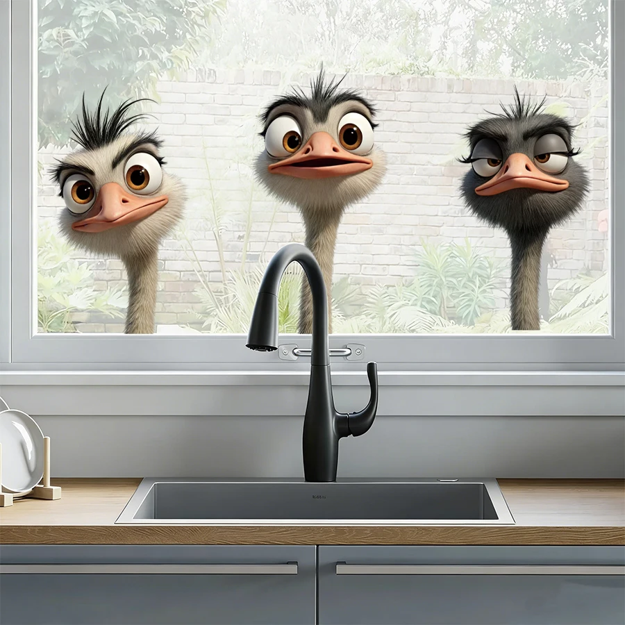 3Pcs Cartoon Ostric…