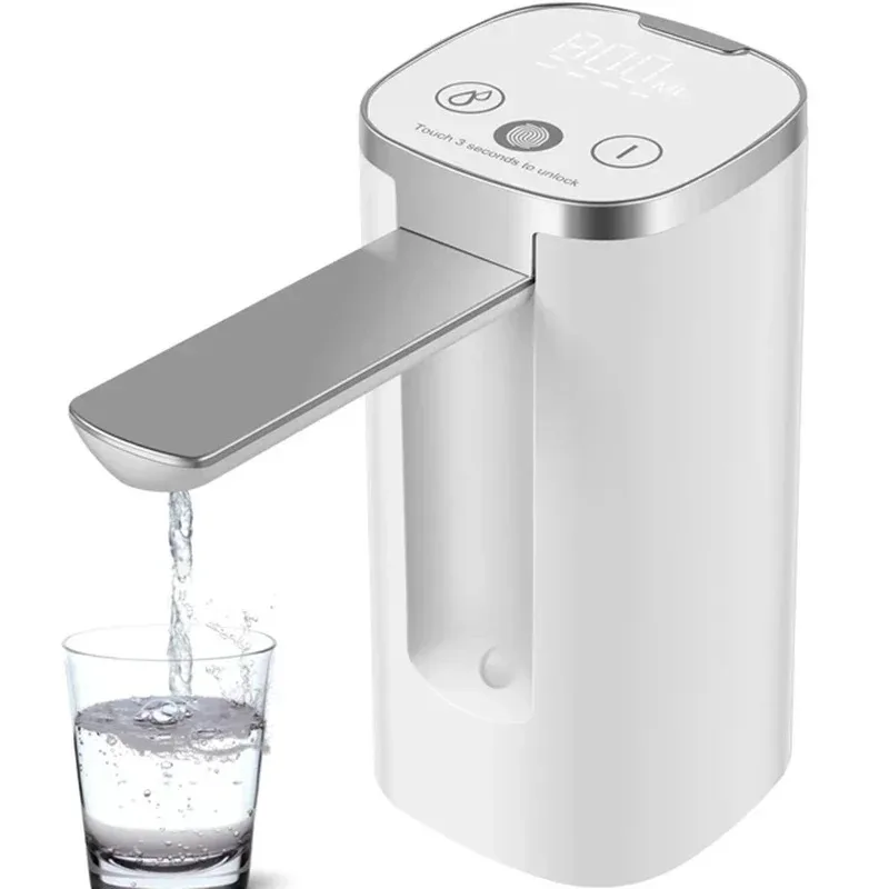 

New Water Bottle Dispenser Foldable Water Bottle Pump 3 Level Quantitative Water Dispenser Pump 1200mAh Rechargeable Electric