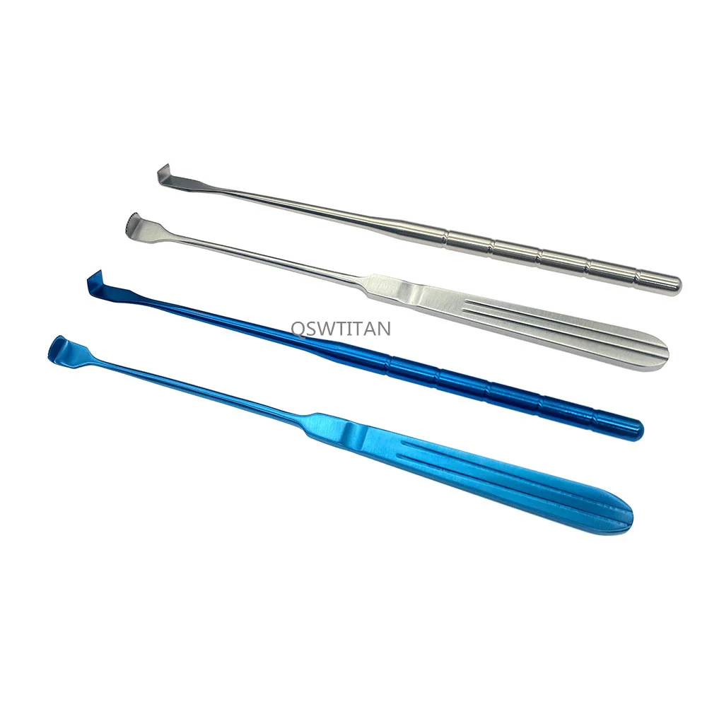 Pull Eyelid Hook Straight Curved Teethed Retractors Pull Hook Skin Retractor Surgical  Instrument