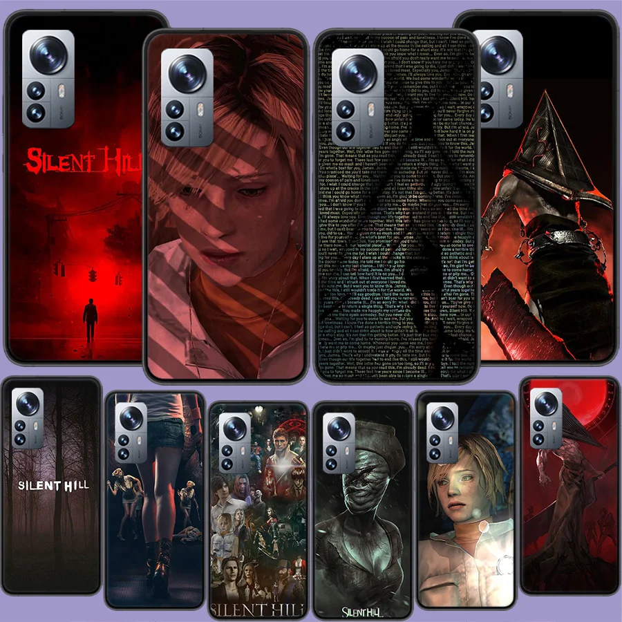 Games S-Silent Hill Phone Case For Xiaomi Mi 13 12T Pro 12X 12 Lite 5G 11T 11i 11 Ultra 10 10T 9T Pro 9 8 6X 5X A1 A2 Capa Coque