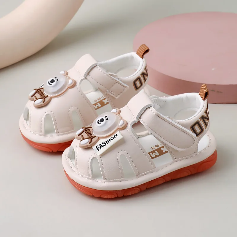 Girls Shoe Comfort Child Sandals Baby Shoes Summer New Baby Walking Shoes Soft Bot Anti Slip Kids Flash Shoe SandalsZapatos Niña