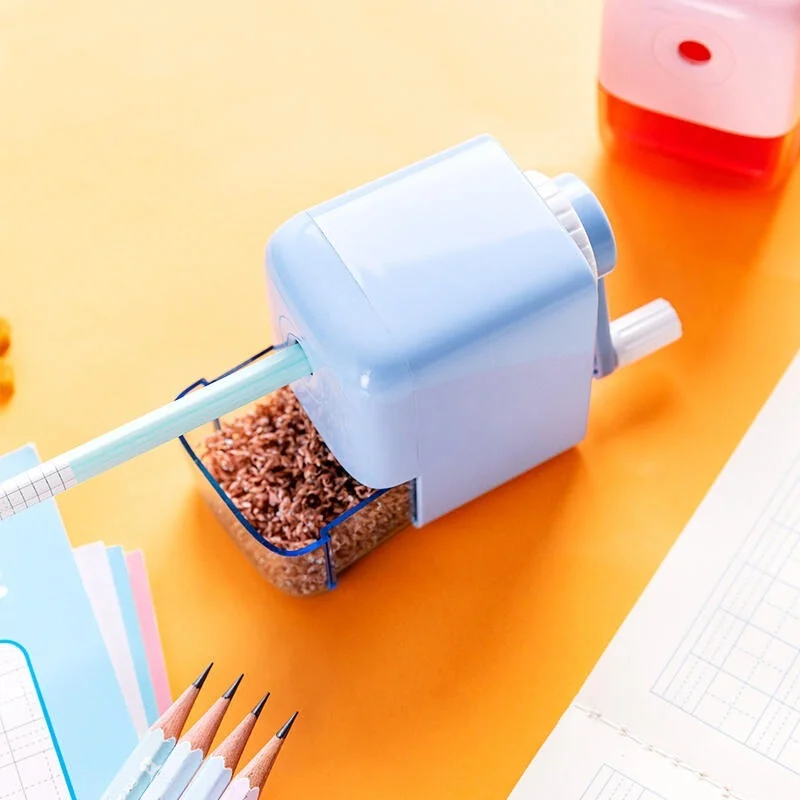 Temperamatite a manovella multifunzione con alimentazione automatica della penna temperamatite manuale per sbucciare il coltello per pialla girevole temperamatite 71158