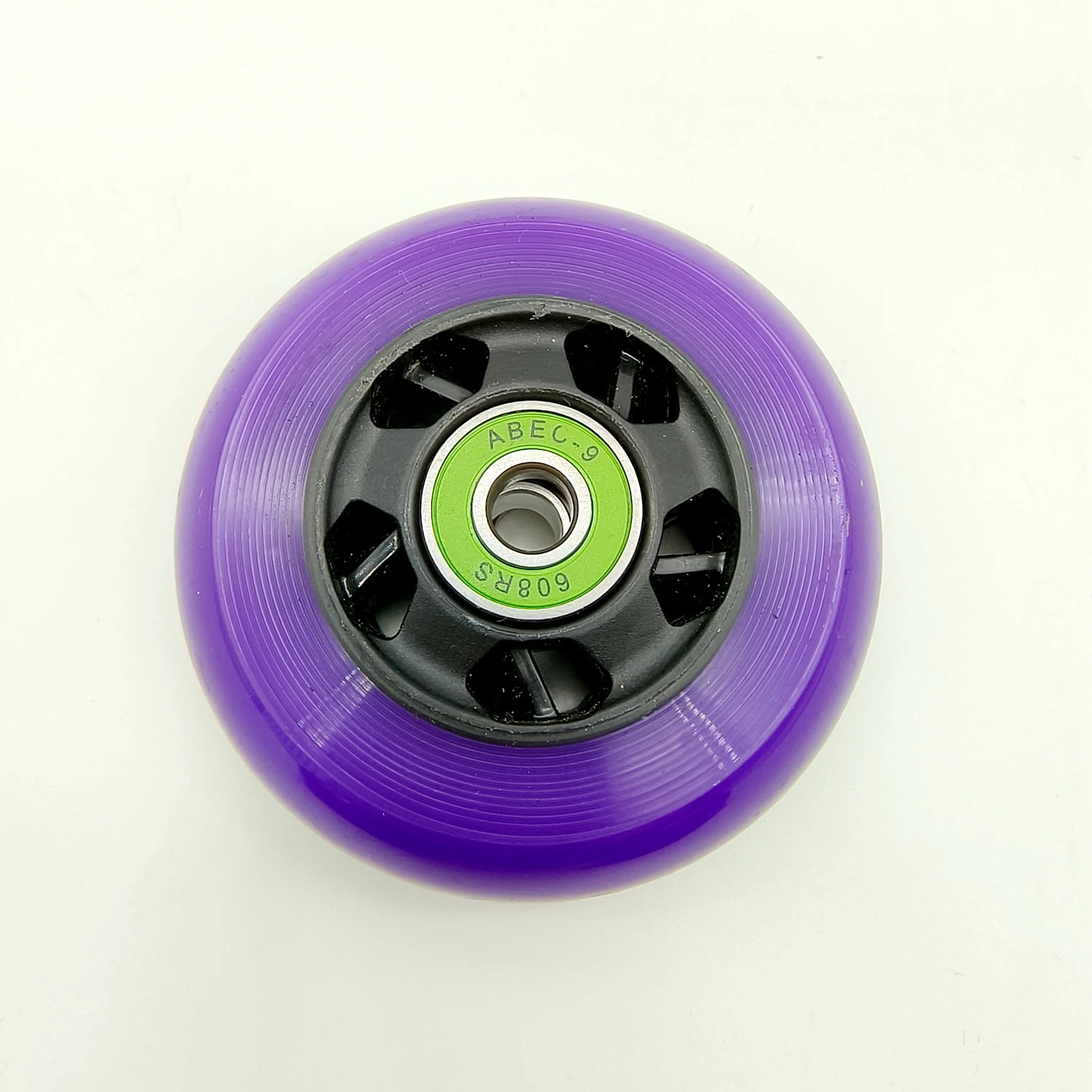 Inline skate wheel purple wheel 76mm 85a abec-9 bearing