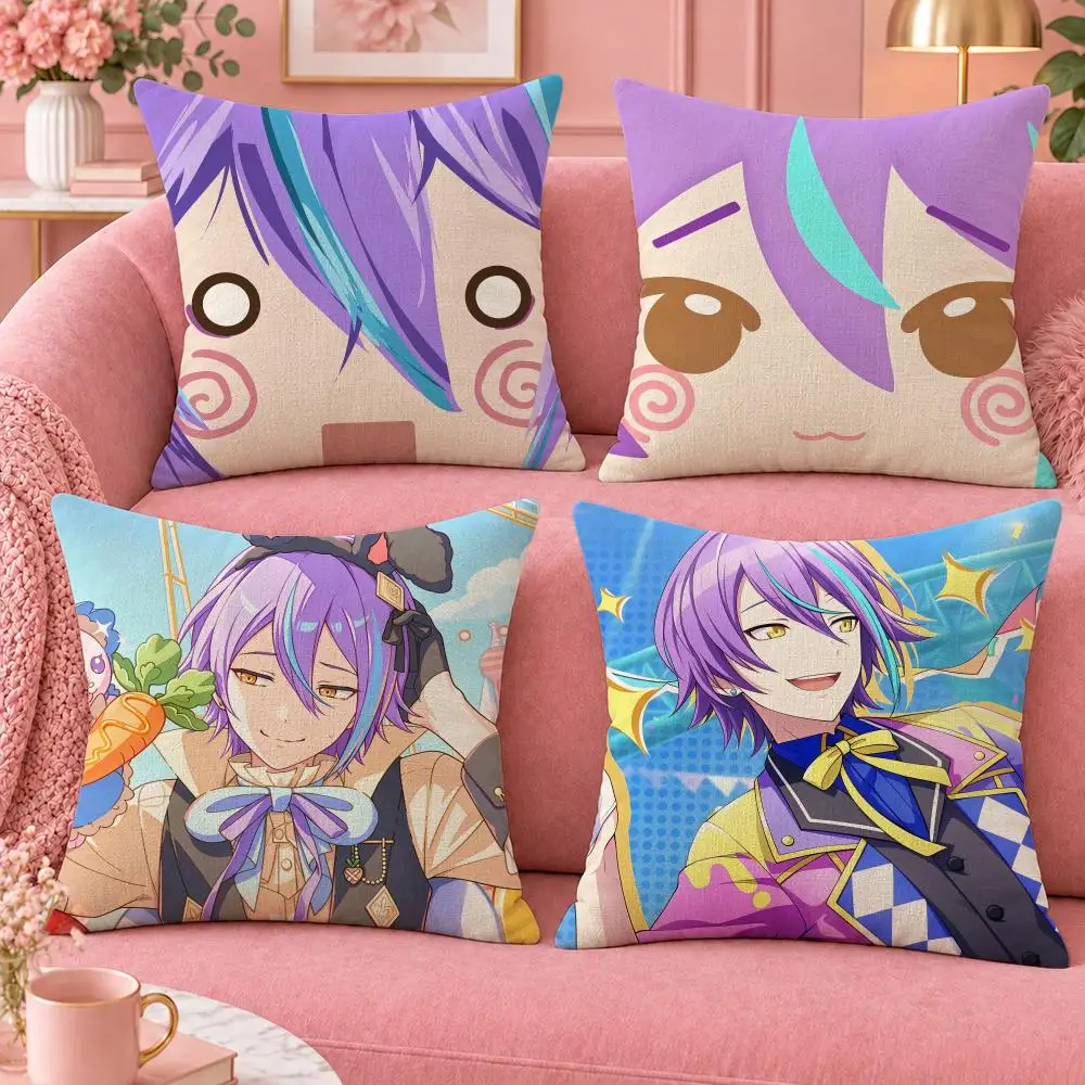 Game Project Sekai Kamishiro Rui Cushion Cover Cute Cartoon Throw Pillow Cover Soft Plush Cushion Cover Sofa Bedroom Home Decor