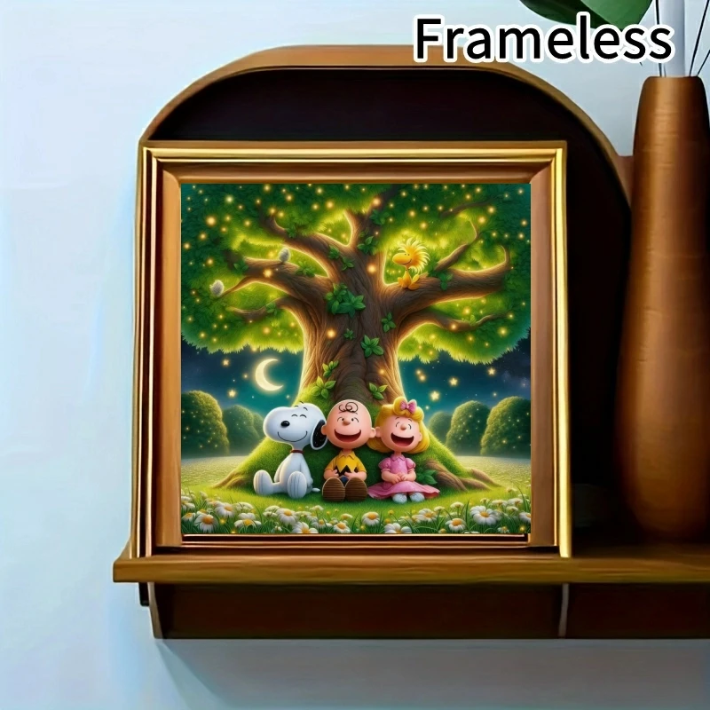 Peanuts Snoopy Diamond Painting Kit 5D DIY Diamond Embroidery Cross Stitch Handmade Art Gift Crafts Home Decor