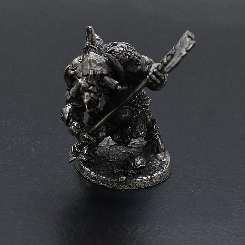 80mm Retro Cupronickel Tauren Tribe Warcraft Cthulhu Monster Model Desktop Decoration Military Collection Figurine Chess Piece view 6