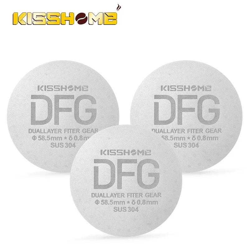 

Coffee Puck Screen 51mm 53.5mm 58.5mm Reusable Metal Espresso Filter 0.8mm Thickness Barista Delonghi Breville Maker Accessories