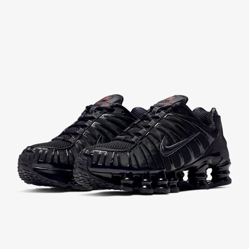 Nike Shox TL Black Metallic Hematite Original Nike Retro Casual Running Shoes Sneakers for Women Men Black AR3566-002