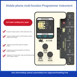 True Tone Dot Matrix Projetor Reparação Programador, Cabo Flex, ID ou Bateria, ID ou FPC, Ler ou Escrever Ferramenta, iPhone 8-14 Pro MAX, AY108