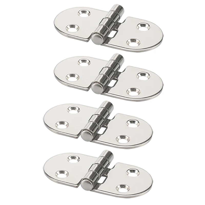 Boat Accessories 4pcs Marine Grade Stainless Steel Mirror Polished Cast Door Hinge for Door Table Wooden Box