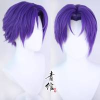 Styled Reo Mikage Cosplay Wig Short Blue Prison Cosplay Fans Gift Customized Wig Heat Resistant Synthetic Hair Cosplay Wig