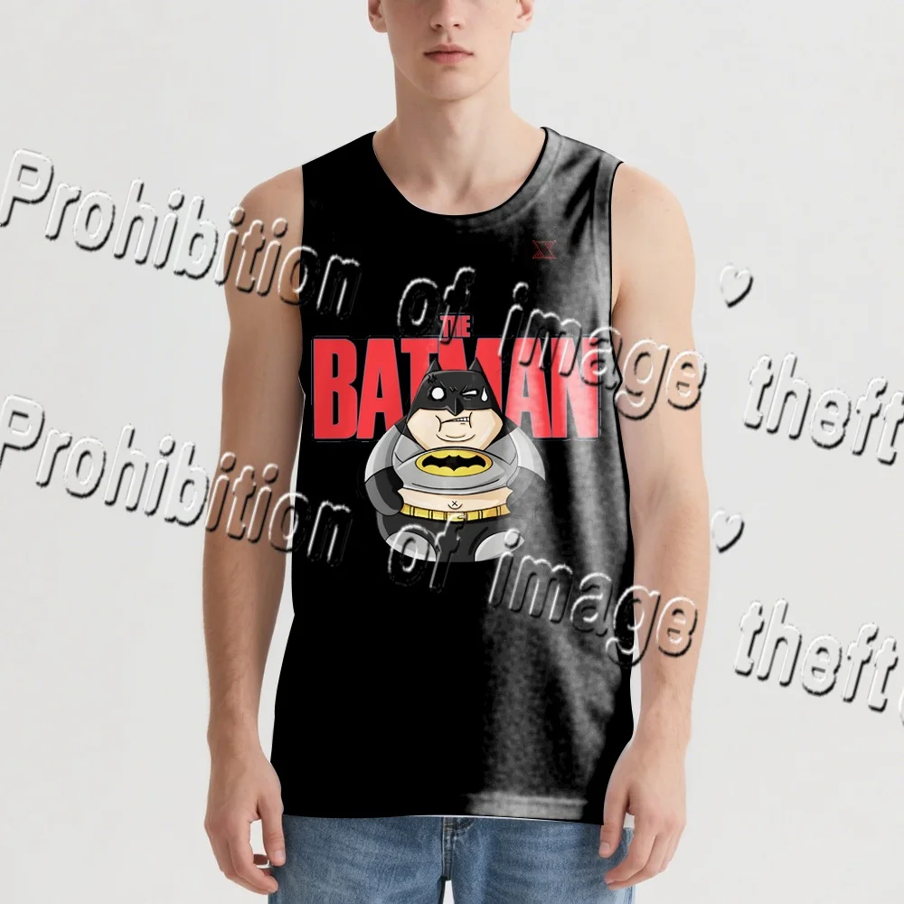 

2025 Batman Funny Vest T-shirt Quick Drying Breathable Unisex Couple Style Sleeveless Shirt 3D Printed Quick Drying Large Size