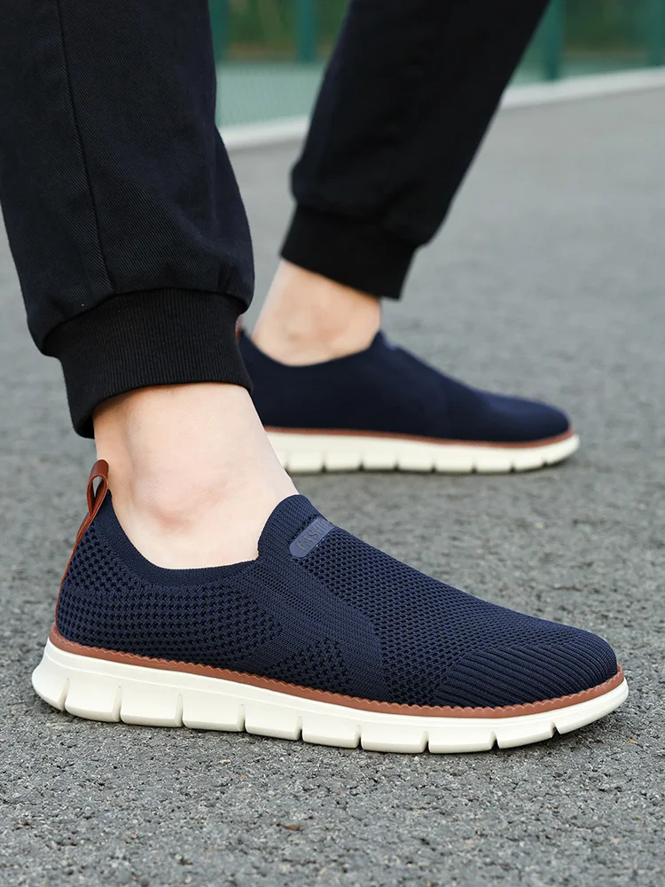

Fashion Men's Casual Shoes Breathable Athletic Sneakers For Outdoor Sports Slip-On Shoe Lightweight Comfortable Size 39-48