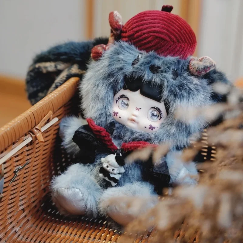 ノミの本物のぬいぐるみ、幼少期シリーズの初回限定版、プラッシュブラインドボックス、流行のおもちゃ、かわいいバッグペンダント、女の子の誕生日プレゼント