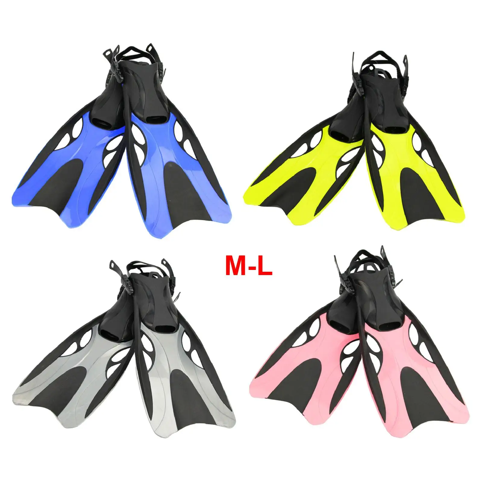 

Swimming Flippers Scuba Diving Fins Durable Lightweight Swim Training Snorkeling