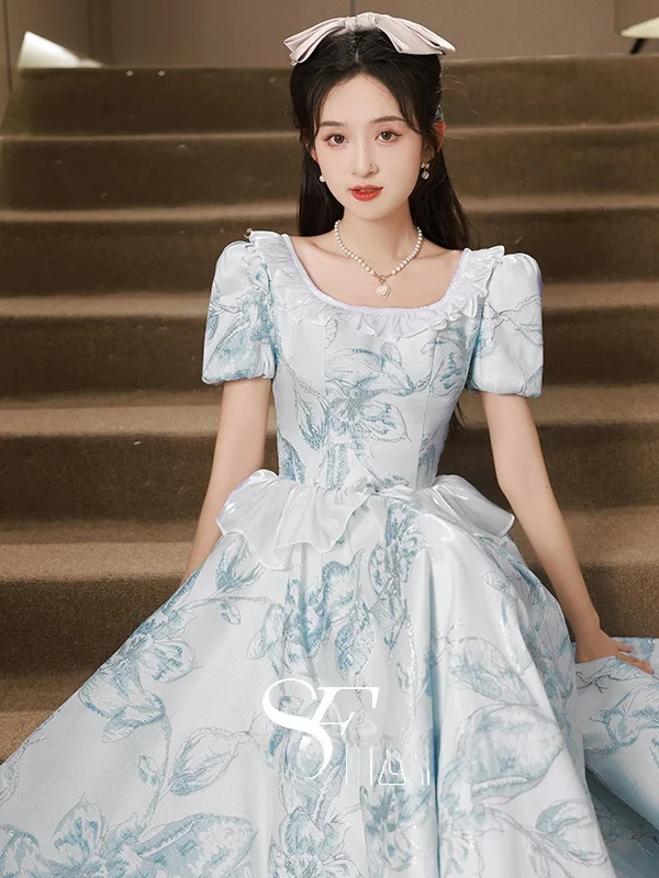 

Ele Evening Gown Women's 8th Anniversary Engagement Dr Korean Sle Long Skirt ort Sve Middle Waist Floor Length