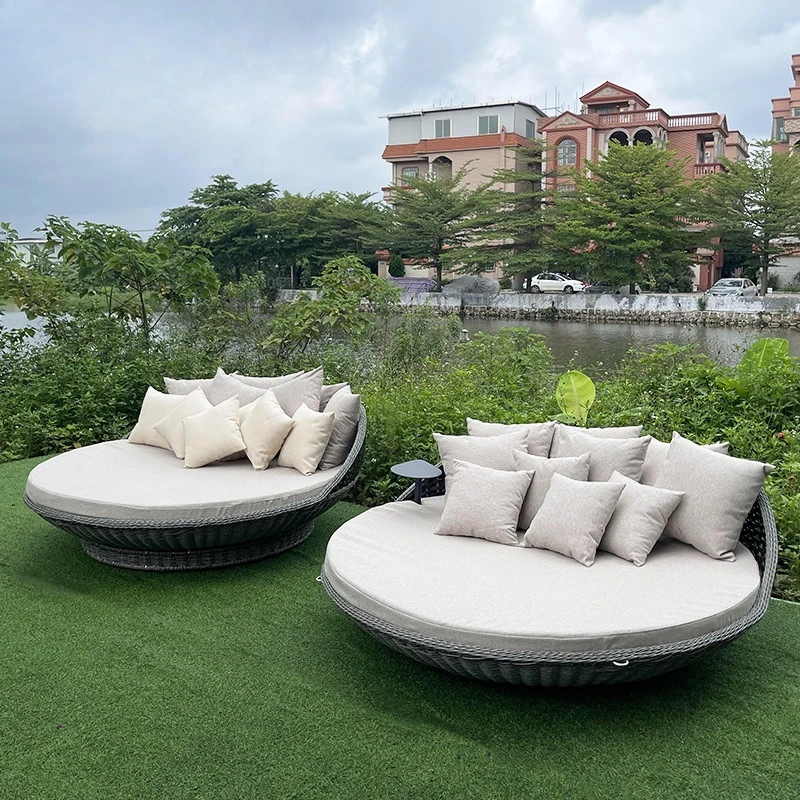 

Простой диван, мебель для улицы, двора, сада, креативный гамак из ротанга, водонепроницаемая уличная кровать из ротанга для проживания в семье под открытом воздухе