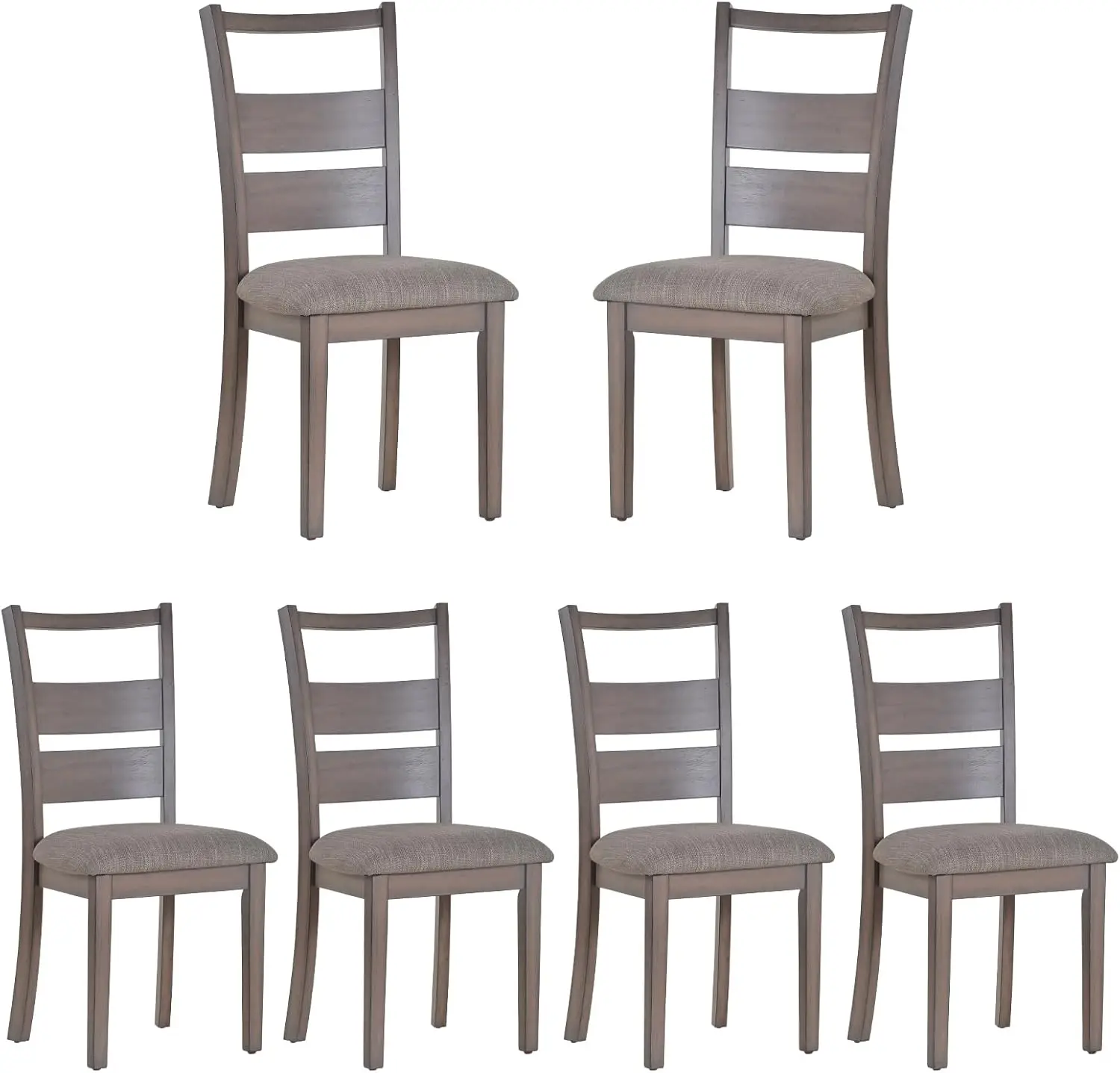 

COLAMY Upholstered Dining Chairs Set of 6, Fabric Dining Room Kitchen Side Chair